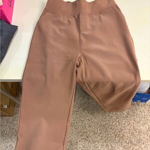 Brown High-Waisted Pants